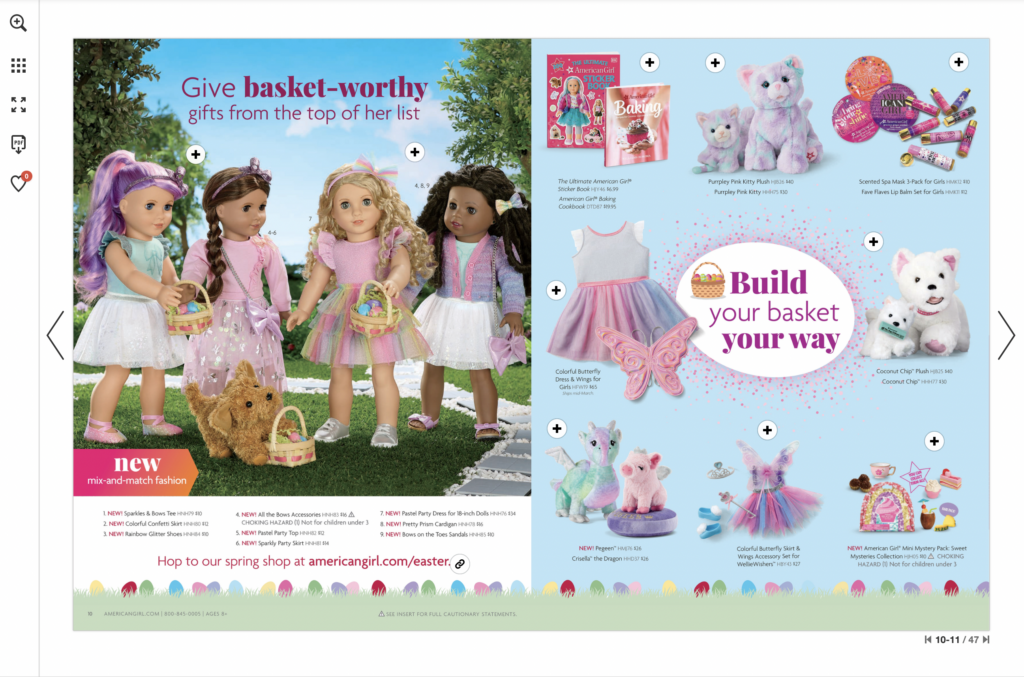Hop into Spring with 4 Easter-Themed Digital Catalog Examples 1 American Girl Easter Catalog Publitas