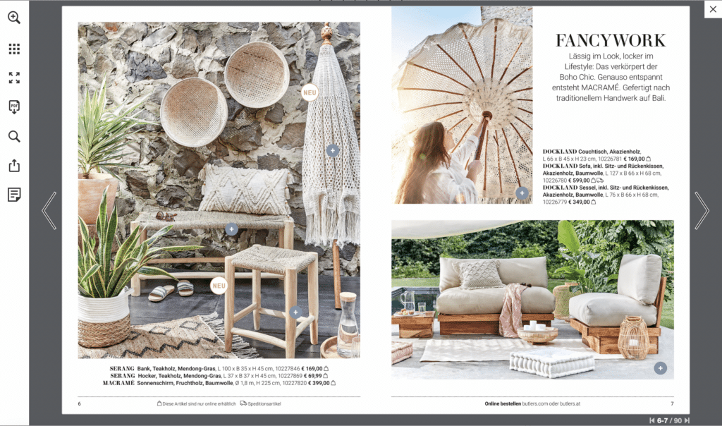 The Benefits of Using Online Product Catalogs (And Who’s Getting It Right!) 4 buttlers summer catalog Publitas