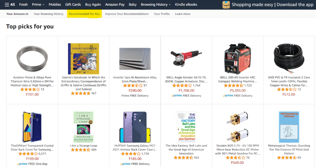 The Rise of Hyper-Personalization in Retail and E-commerce 3 amazon personalisation Publitas