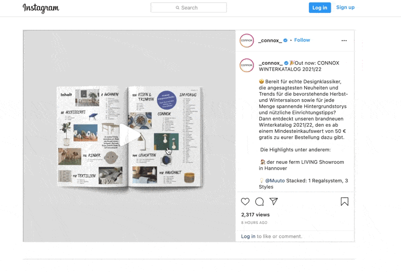 Ramadan Online Catalog Inspiration: Features to Focus On 3 connox catatlog instagram post Publitas
