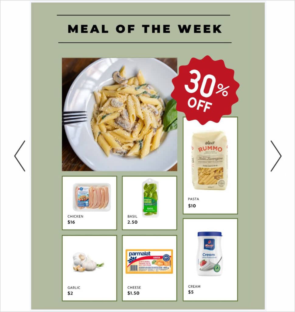 Transform Your Digital Catalog with Visual Merchandising Techniques 2 meal of the week catalog 1 Publitas