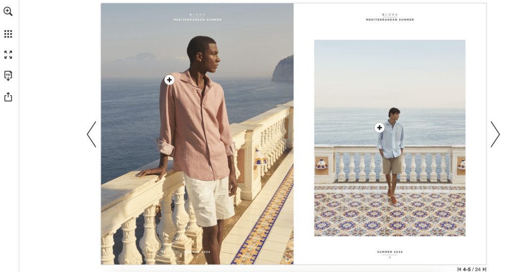 Top 6 Digital Catalog Examples to Explore for Spring 2025 2 Boggi summer catalog image Publitas