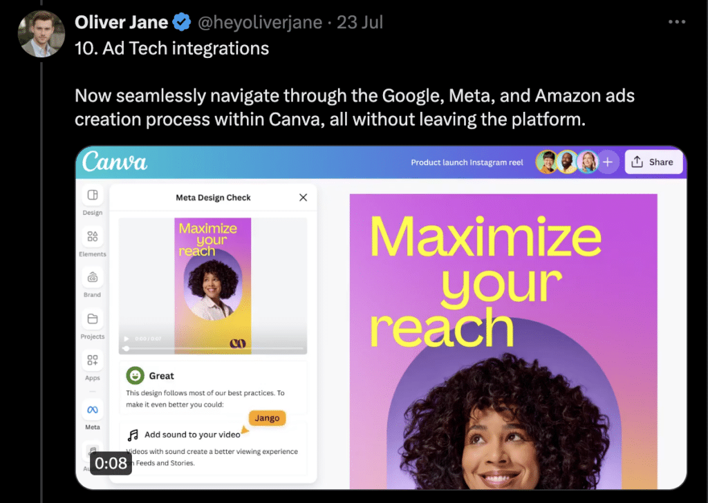 Canva Create Features: 10 Game-Changers you need to know 10 10 canva integrate with google meta amazon ads 1 Publitas