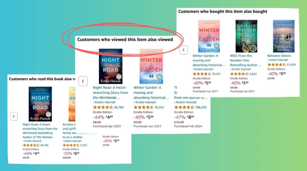 Cut Acquisition Costs by 50% with Customer Personalization: Here's How 1 three screenshots of amazons website showing customer personalization examples of book recommendations