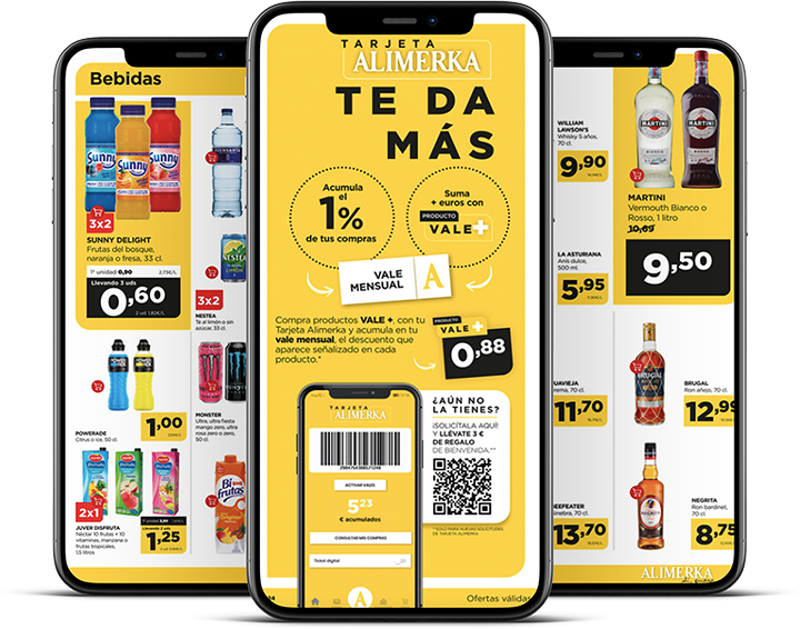 Digital Catalogs Enhance Alimerka’s Sustainable Retail Strategy 5 three pages from alimerka mobile catalog 2 Publitas